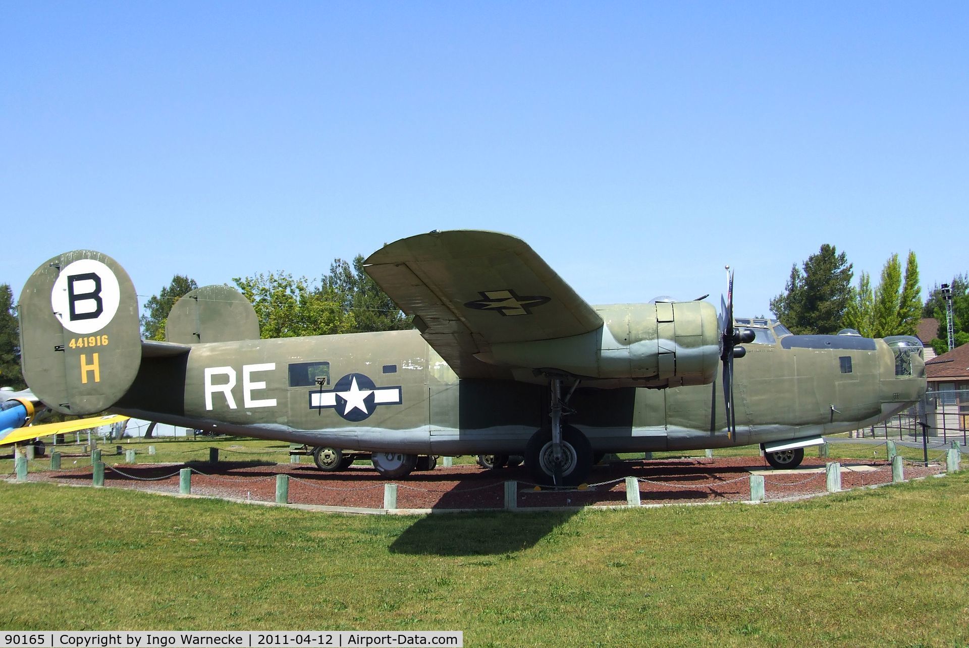 90165, Consolidated PB4Y-1 Liberator C/N Not found 90165, Consolidated PB4Y-1 (restored to represent B-24M Liberator 44-41916) at the Castle Air Museum, Atwater CA