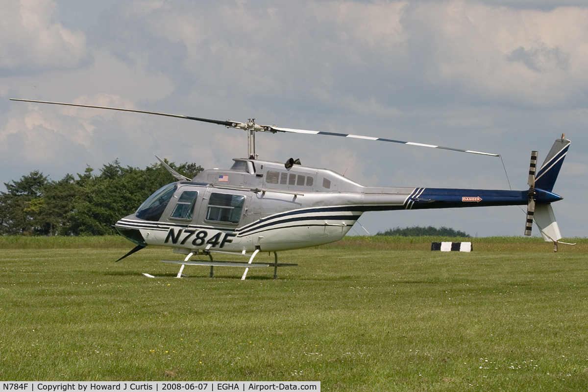 N784F, Bell 206B JetRanger C/N 2508, Privately owned.