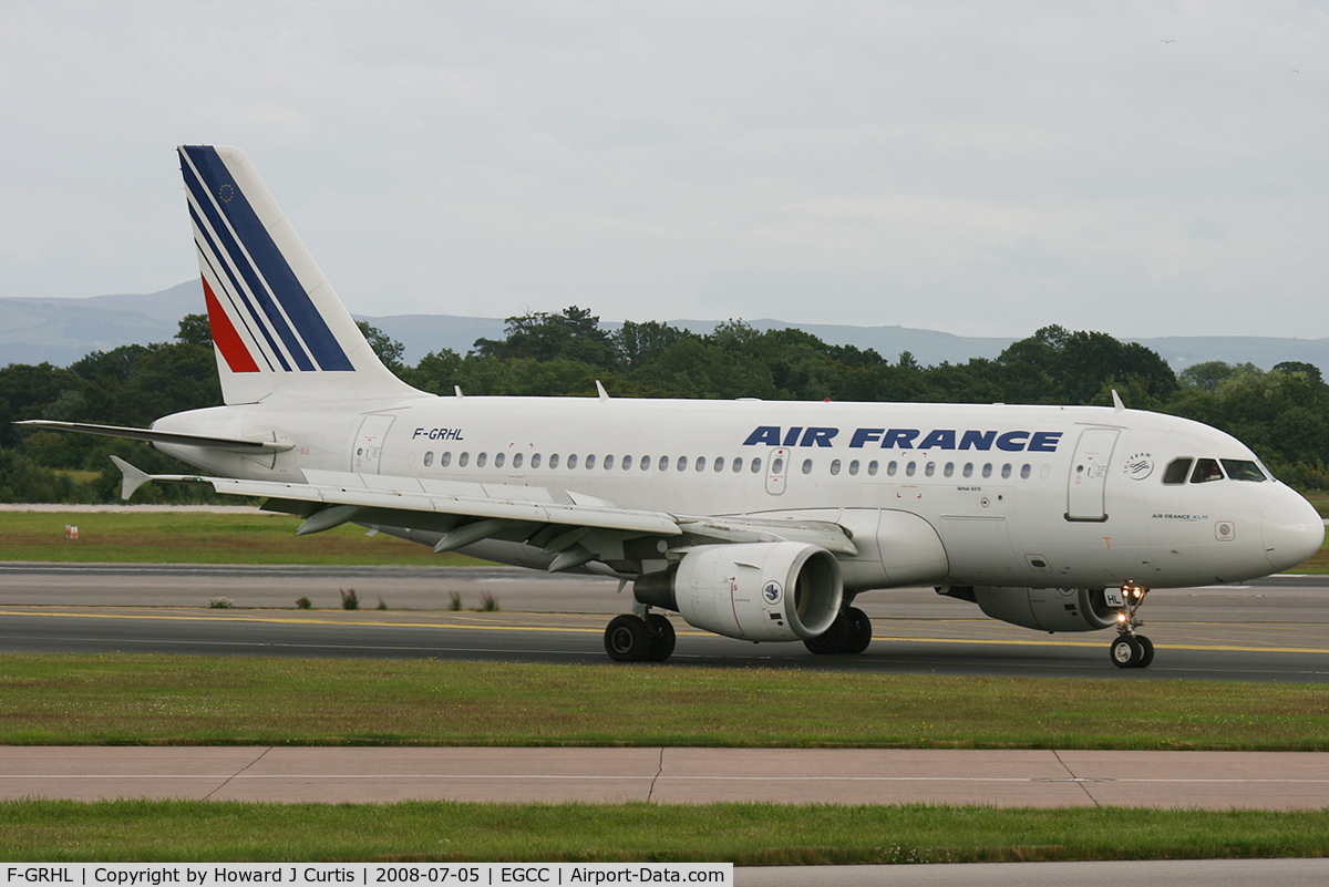 F-GRHL, 2000 Airbus A319-111 C/N 1201, Air France.