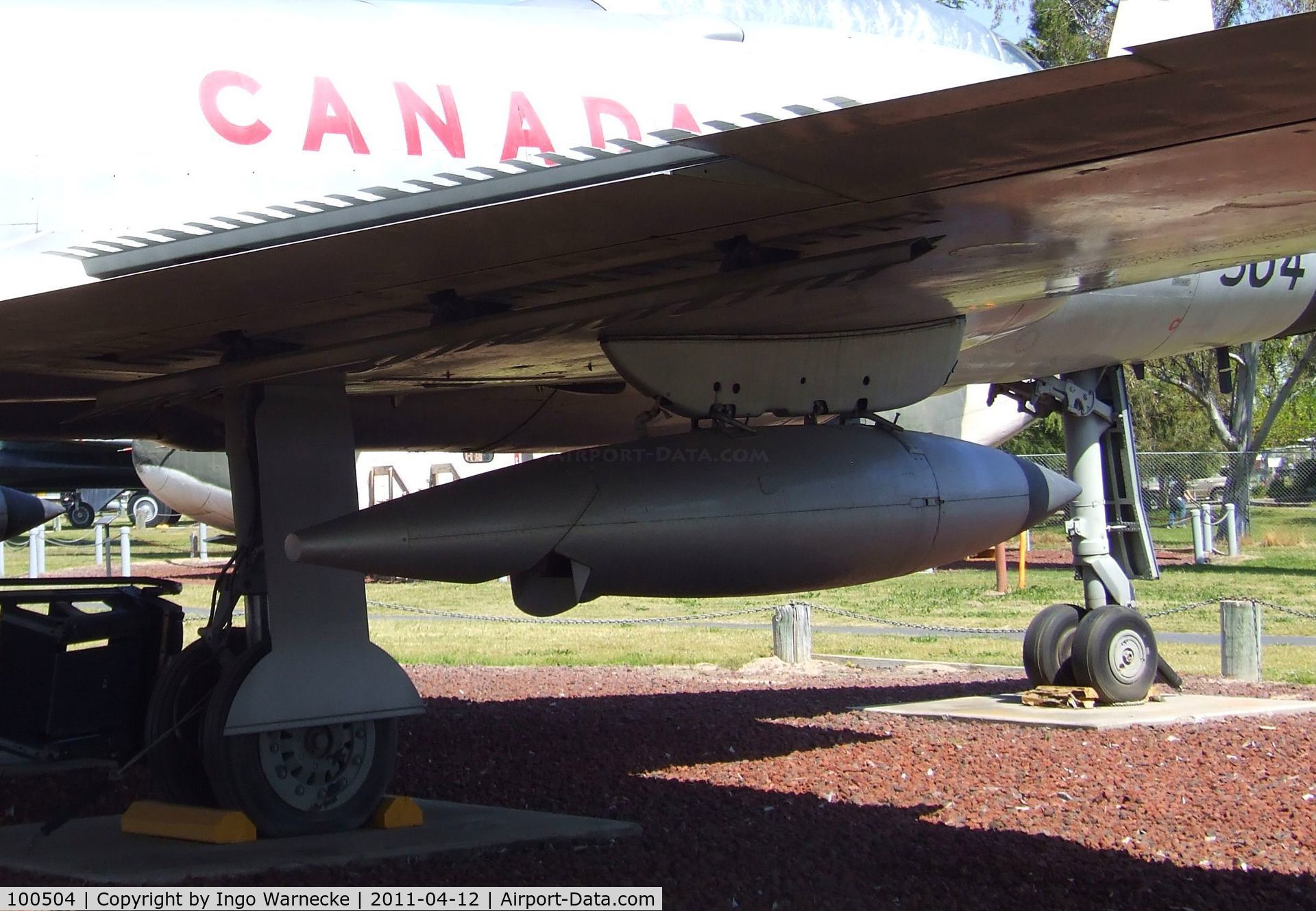 100504, 1955 Avro Canada CF-100 Mk.5 Canuck C/N 18504, Avro Canada CF-100 Mk.5 Canuck at the Castle Air Museum, Atwater CA
