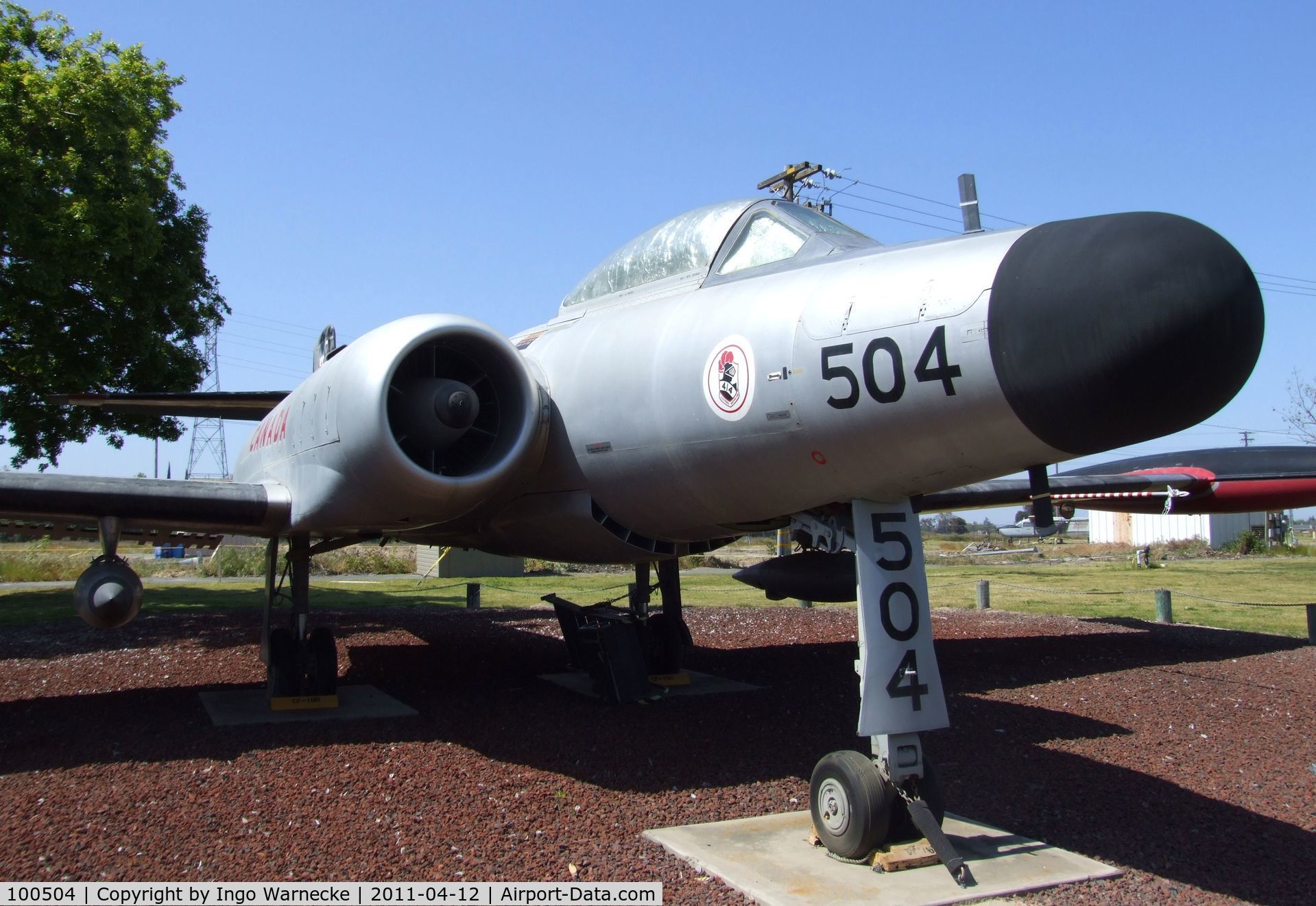 100504, 1955 Avro Canada CF-100 Mk.5 Canuck C/N 18504, Avro Canada CF-100 Mk.5 Canuck at the Castle Air Museum, Atwater CA