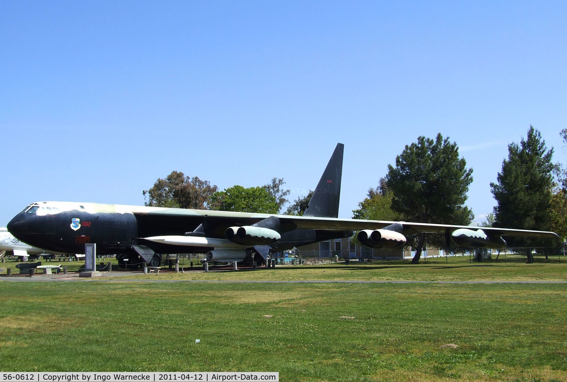56-0612, 1957 Boeing B-52D-80-BO Stratofortress C/N 17295, Boeing B-52D Stratofortress at the Castle Air Museum, Atwater CA