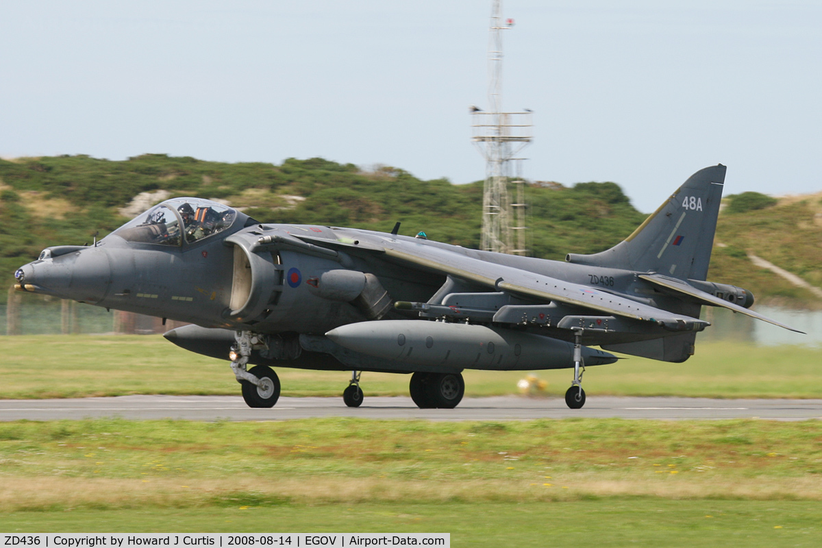 ZD436, British Aerospace Harrier GR.7A C/N P48, Coded 48A, RAF.