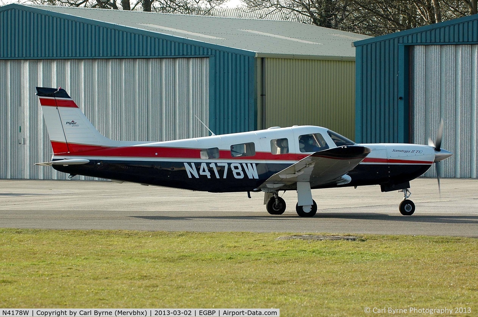 N4178W, 2000 Piper PA-32R-301T Turbo Saratoga C/N 3257178, An afternoon visitor.