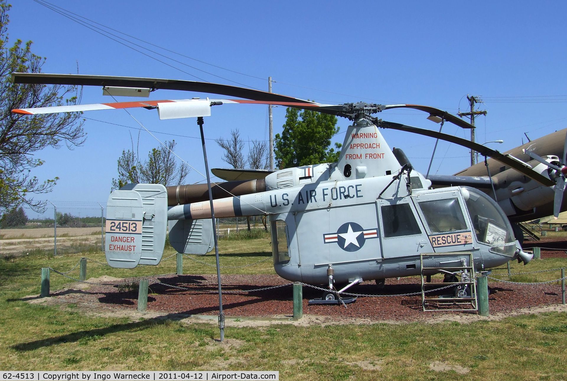 62-4513, 1962 Kaman HH-43B Huskie C/N 139, Kaman HH-43B Huskie at the Castle Air Museum, Atwater CA