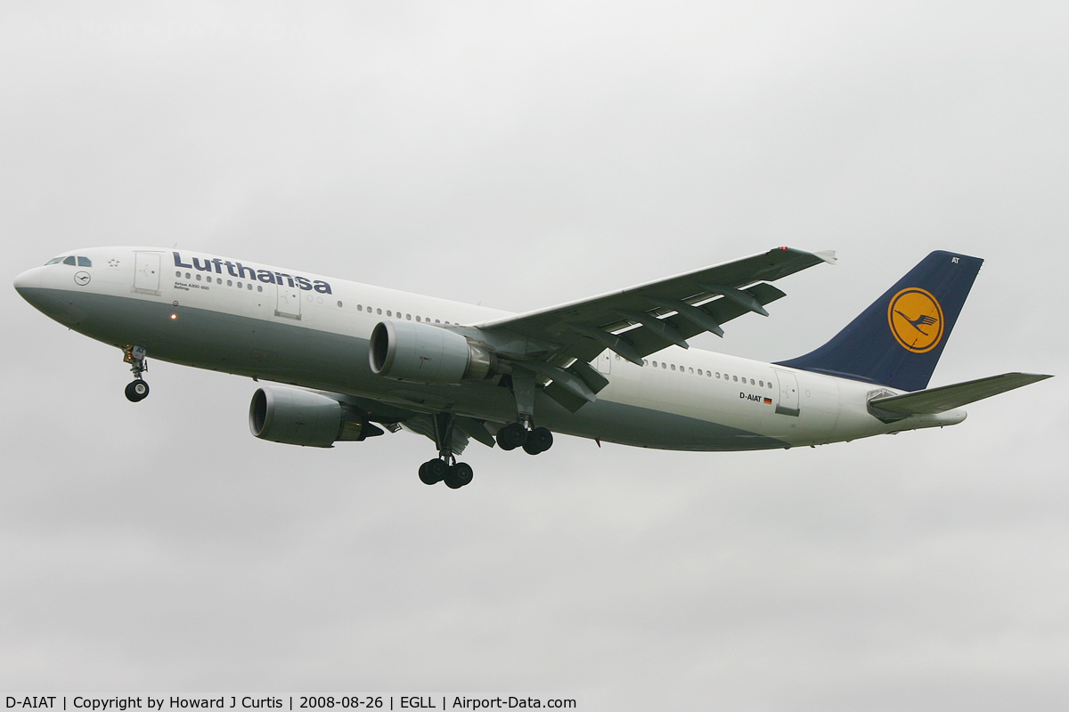 D-AIAT, 1991 Airbus A300B4-603 C/N 618, Lufthansa