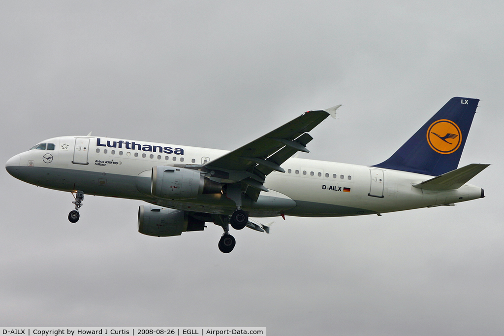 D-AILX, 1998 Airbus A319-114 C/N 860, Lufthansa