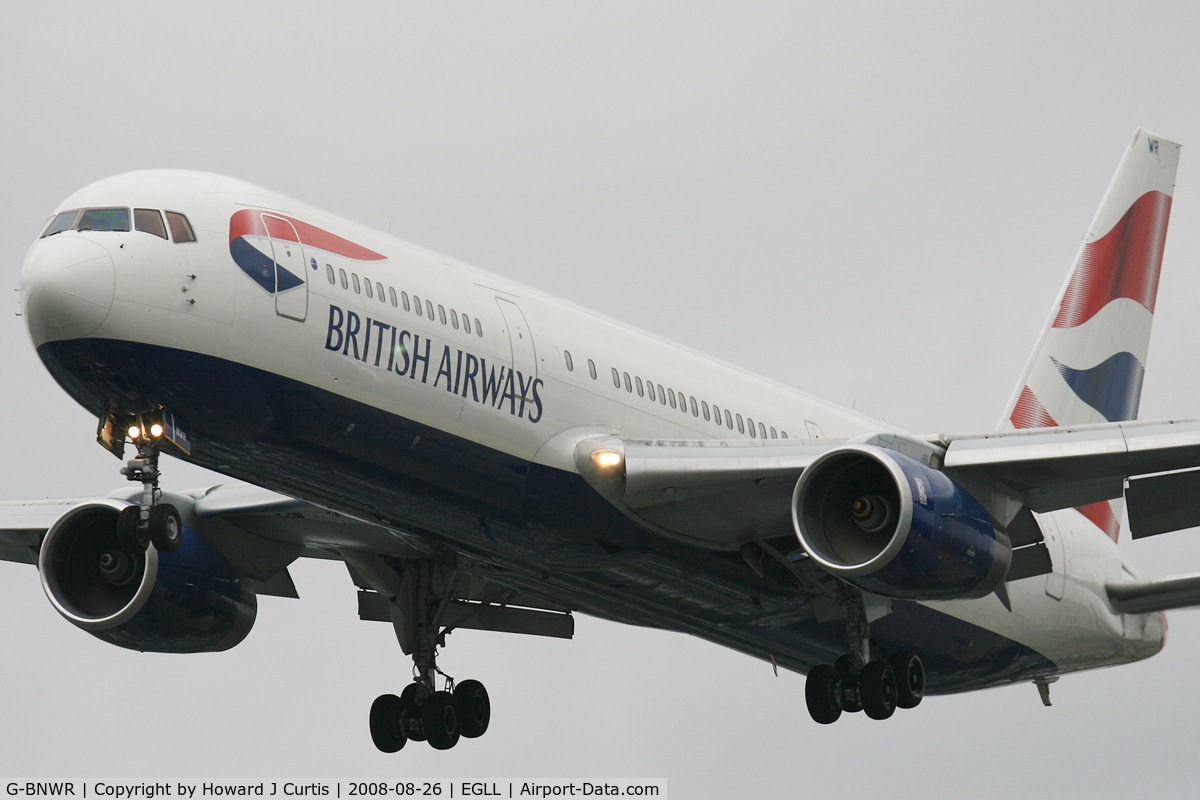 G-BNWR, 1992 Boeing 767-336 C/N 25732, British Airways