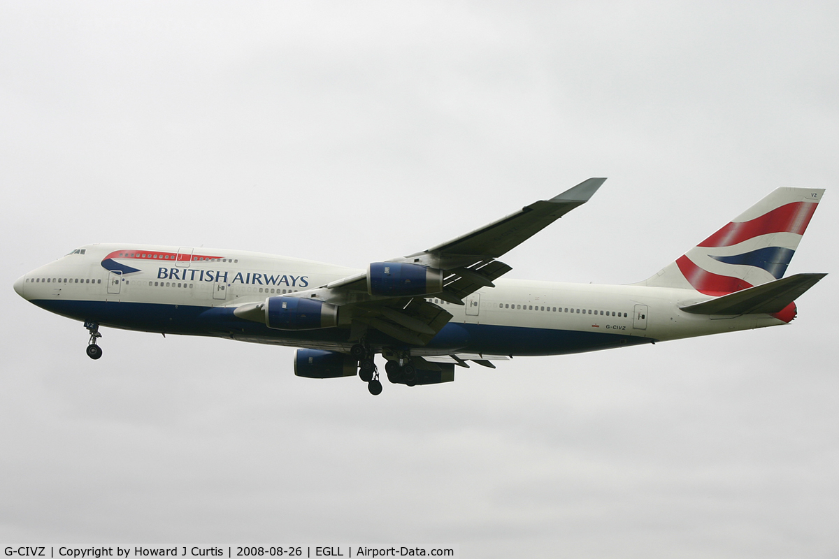 G-CIVZ, 1998 Boeing 747-436 C/N 28854, British Airways