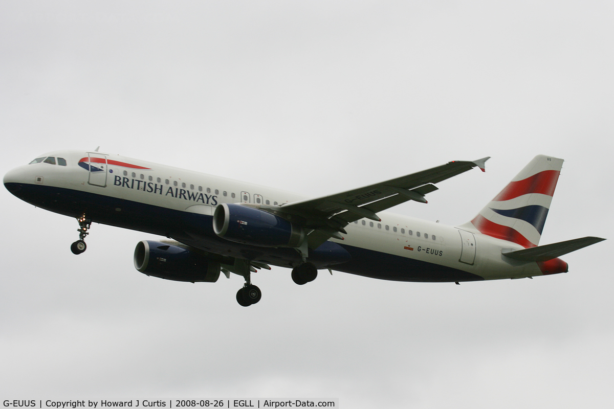 G-EUUS, 2007 Airbus A320-232 C/N 3301, British Airways