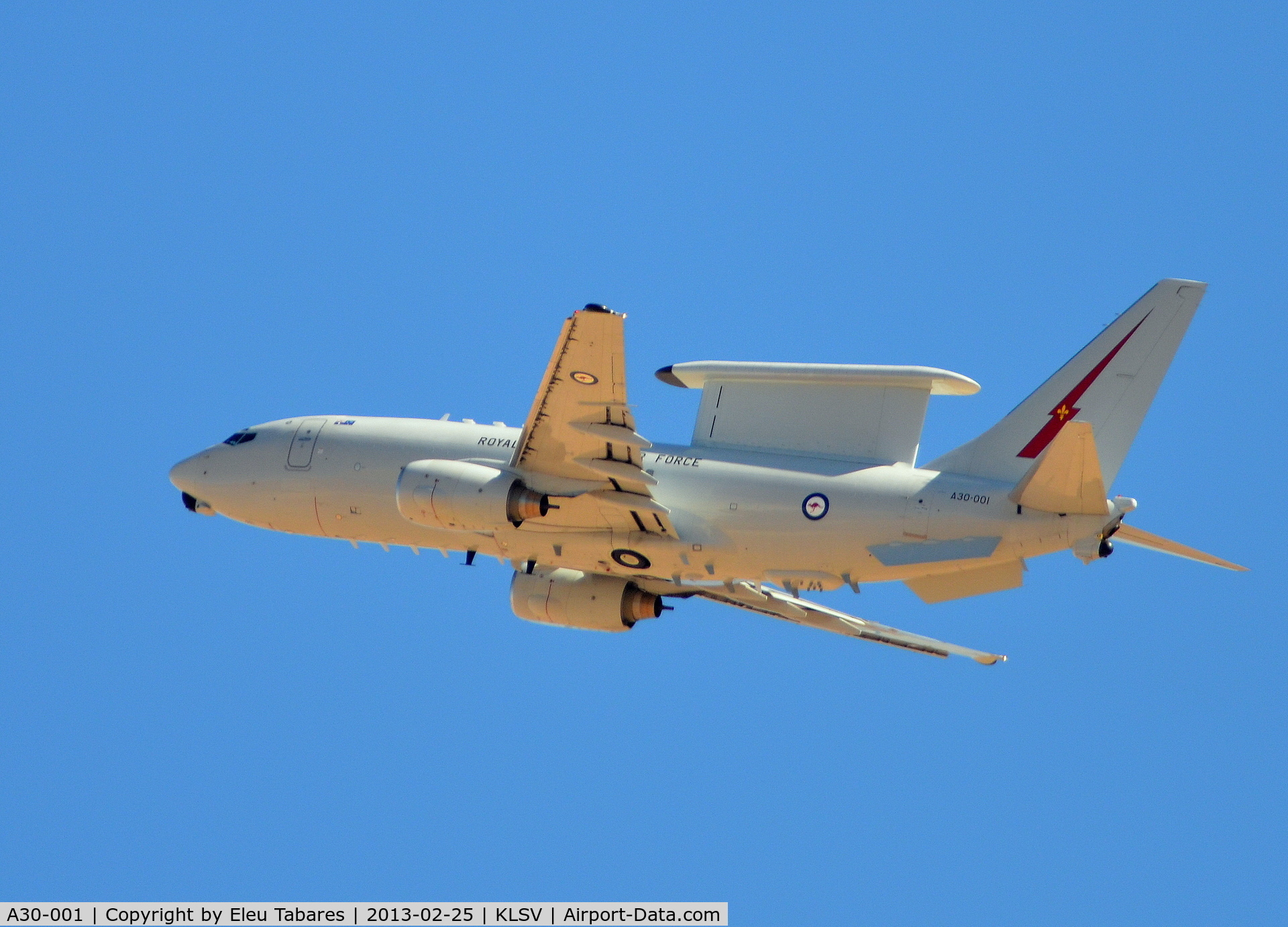 A30-001, 2002 Boeing E-7A Wedgetail C/N 33474, Taken during Red Flag Exercise at Nellis Air Force Base, Nevada.