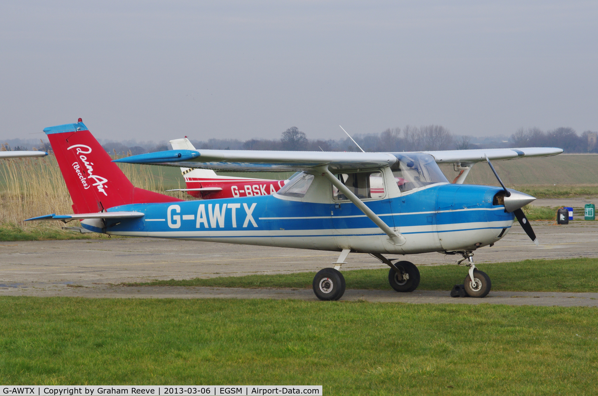 G-AWTX, 1968 Reims F150J C/N 0404, Paked at Beccles.