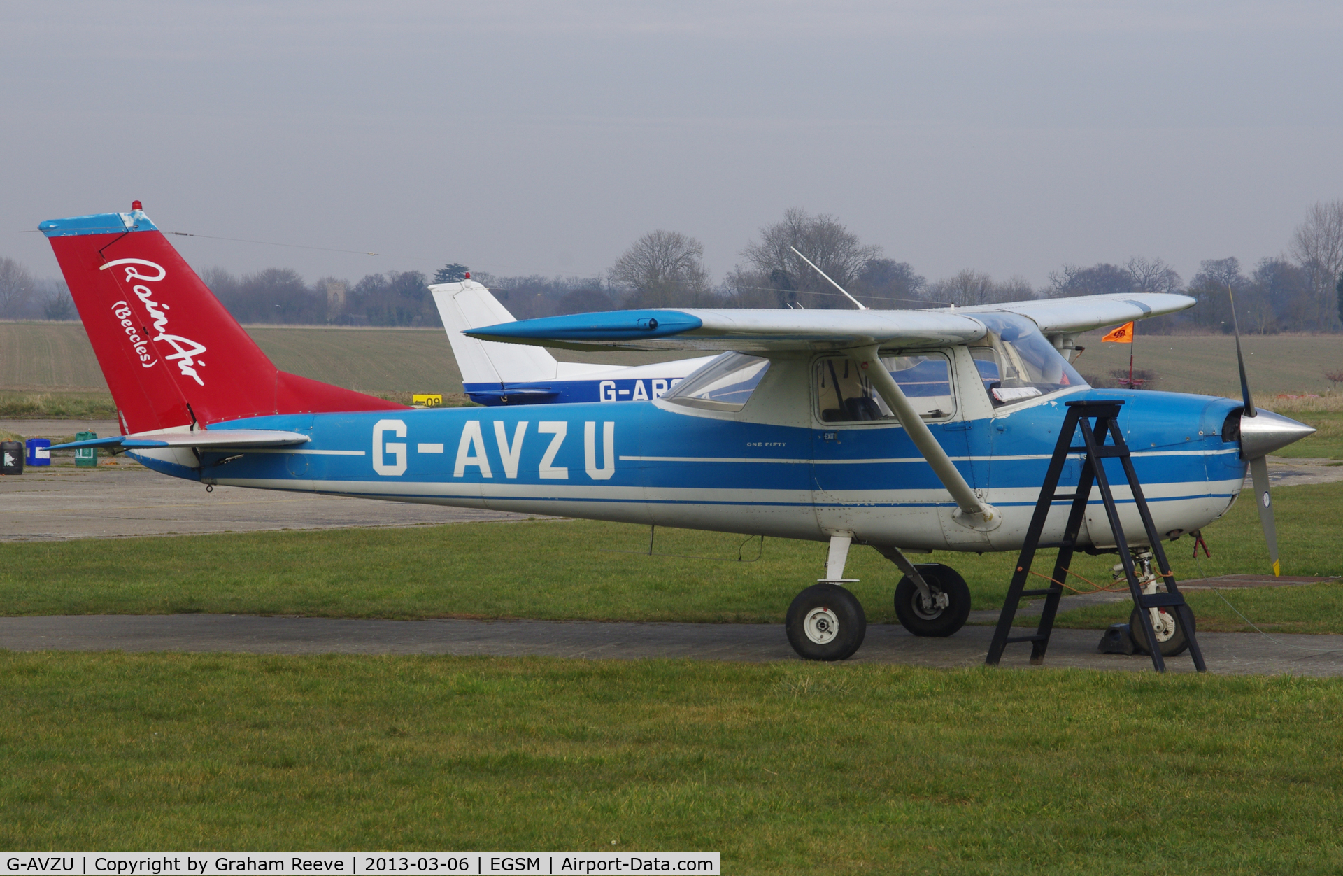 G-AVZU, 1967 Reims F150H C/N 0283, Parked at Beccles.