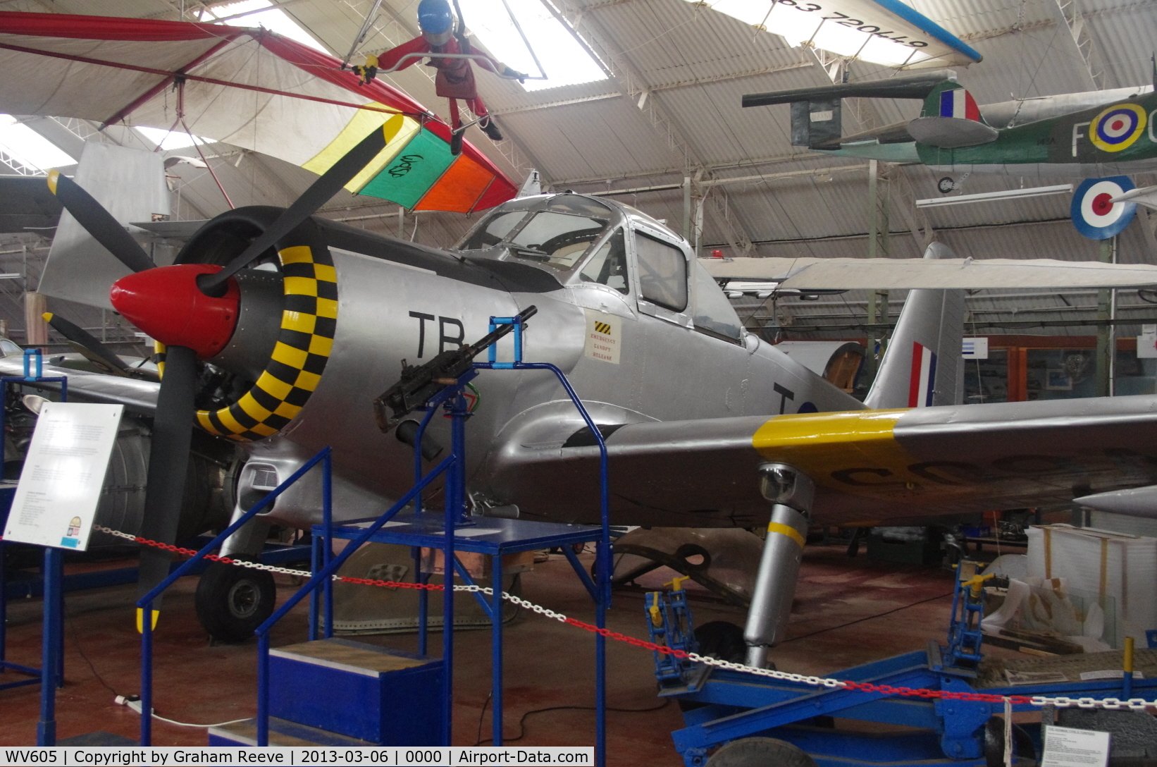 WV605, 1954 Percival P-56 Provost T.1 C/N PAC/56/132, Preserved at the Norfolk and Suffolk Aviation Museum, Flixton.