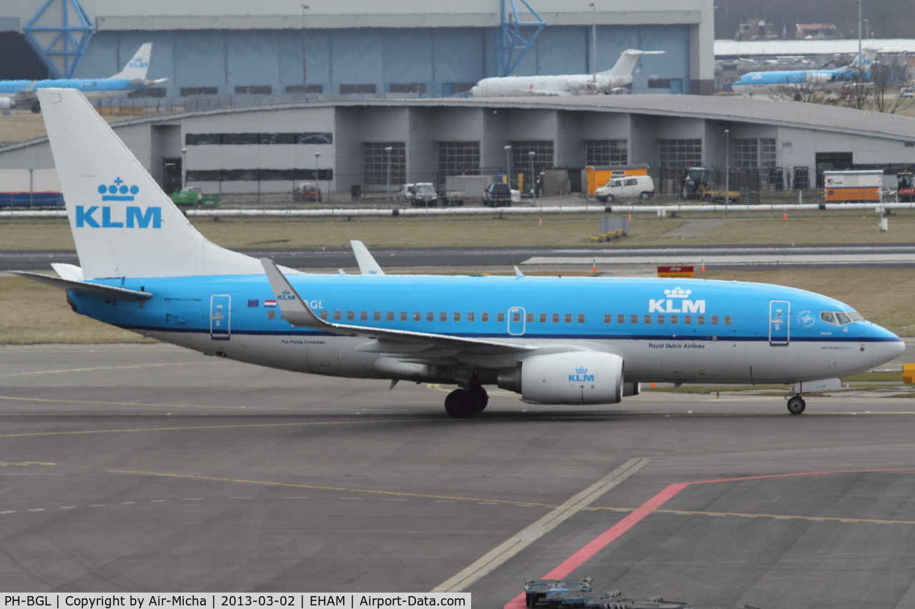 PH-BGL, 2010 Boeing 737-7K2 C/N 30369, KLM Royal Dutch Airlines