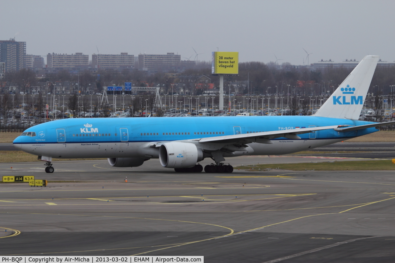PH-BQP, 2007 Boeing 777-206/ER C/N 32721, KLM Royal Dutch Airlines