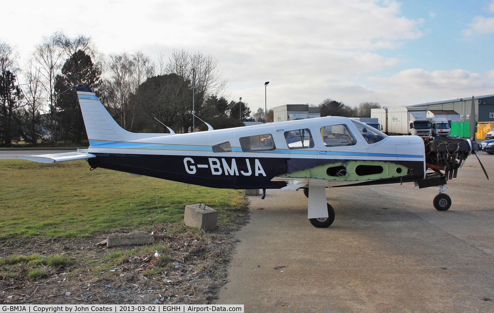G-BMJA, 1981 Piper PA-32R-301 Saratoga SP C/N 32R-8113019, Just repainted
