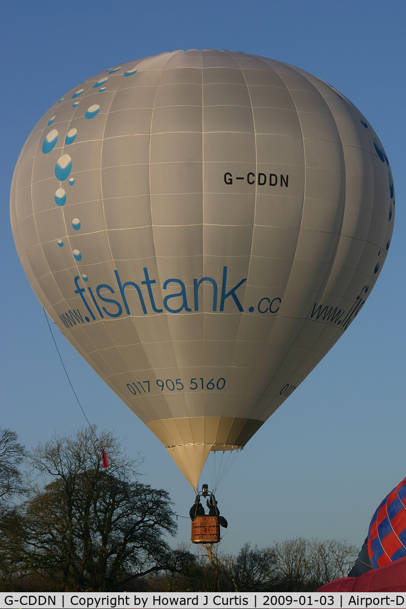 G-CDDN, 2003 Lindstrand LBL 90A C/N 903, Fishtank. At the Icicle Balloon Meet, Savernake.