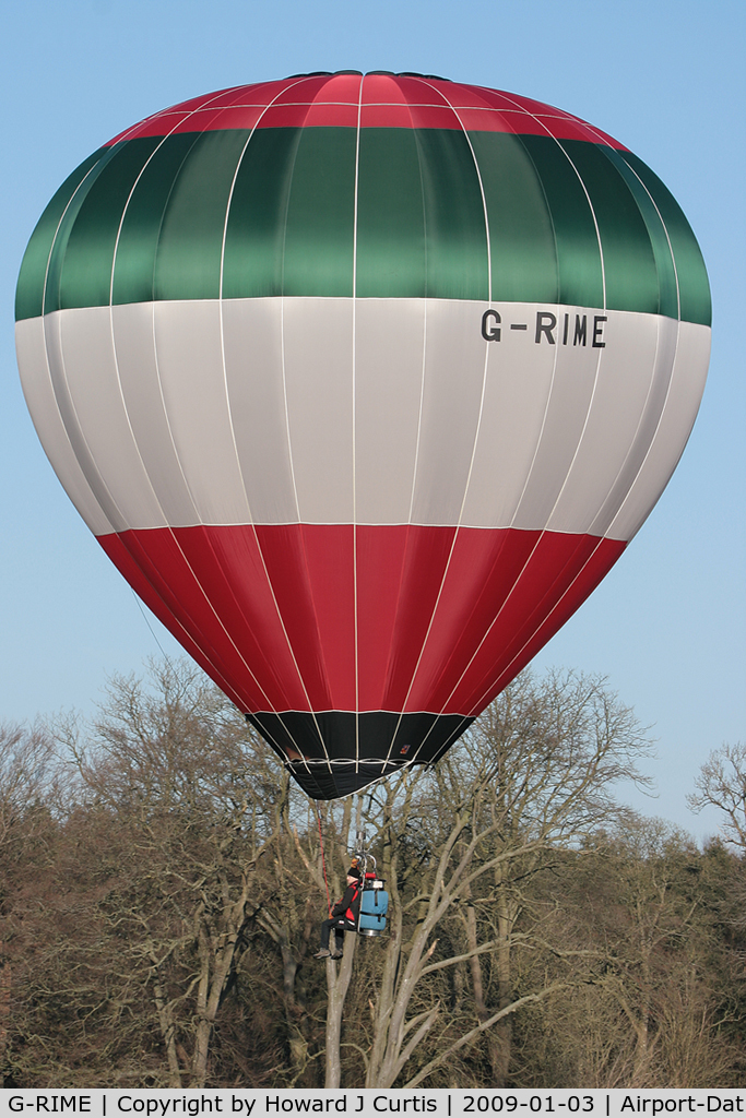 G-RIME, 2003 Lindstrand Balloons Ltd LBL 25A CLOUDHOPPER C/N 954, At the Icicle Balloon Meet, Savernake.