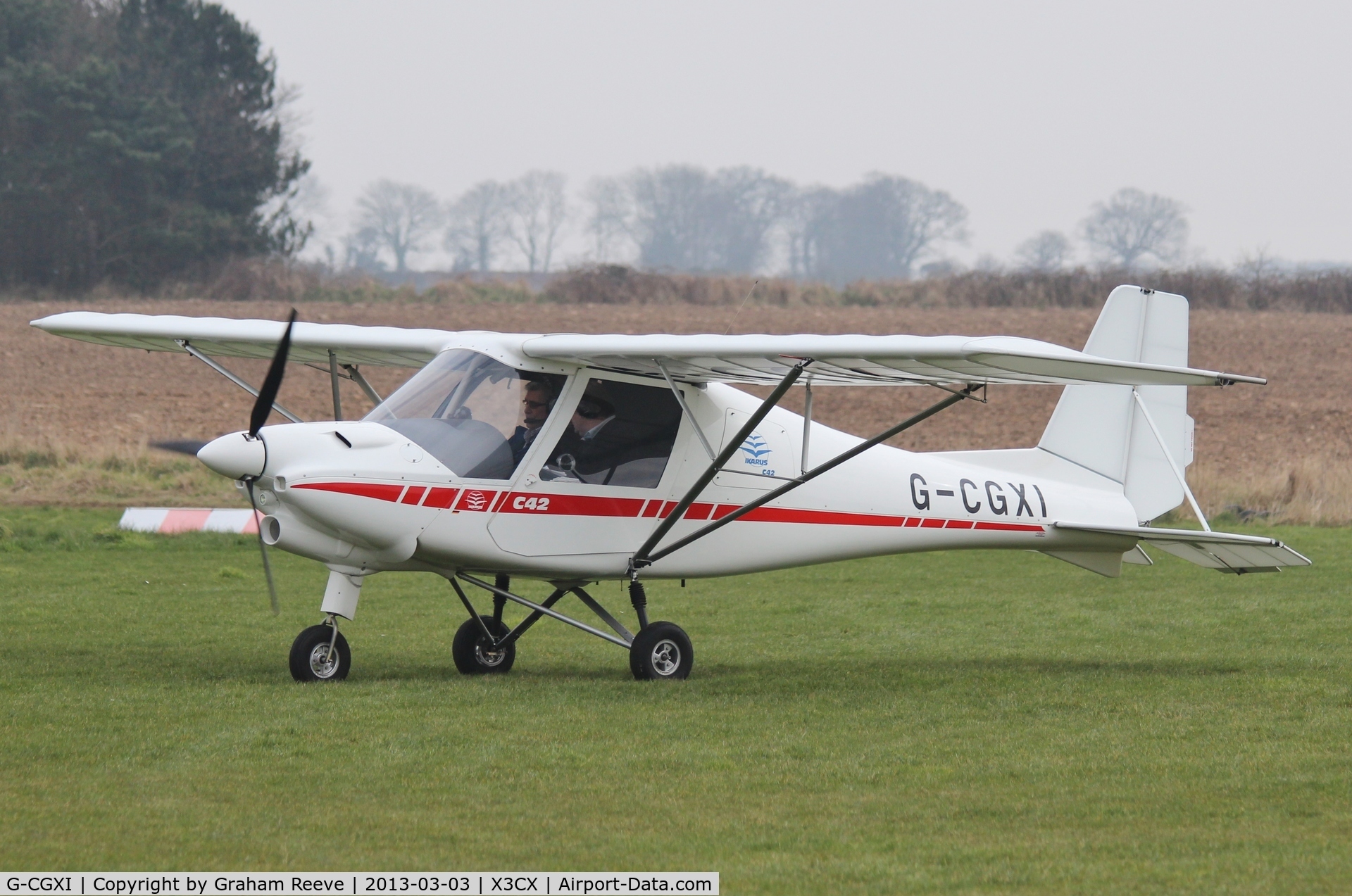 G-CGXI, 2011 Comco Ikarus C42 FB80 C/N 1106-7157, About to depart.
