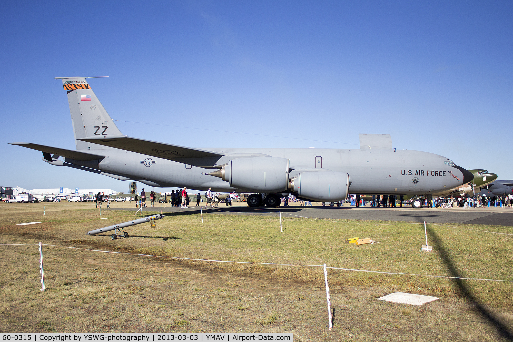 60-0315, 1960 Boeing KC-135R Stratotanker C/N 18090, U.S. Air Force (60-0315) KC-135R Stratotanker on display at the 2013 Avalon Airshow.