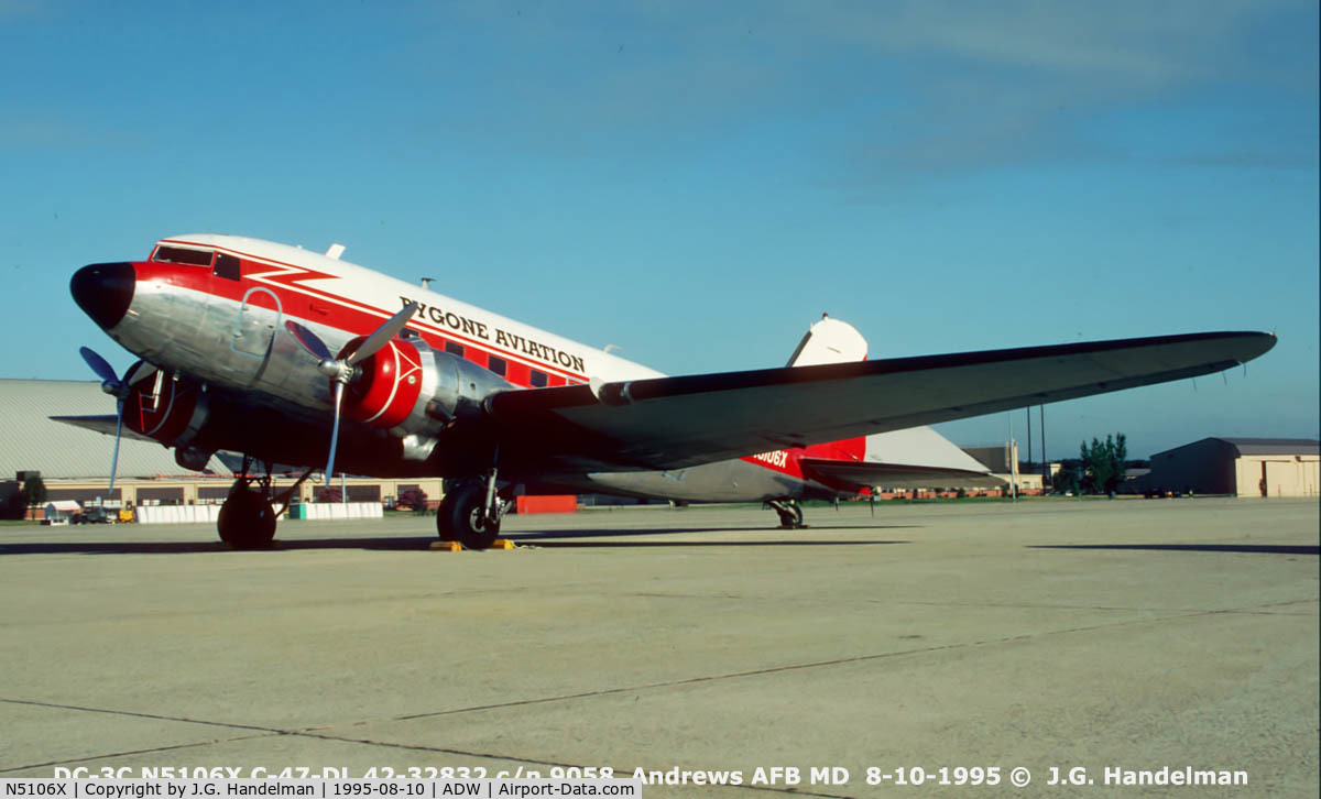 N5106X, 1943 Douglas DC3C-S1C3G (C-47) C/N 9058, At Andrews AFB