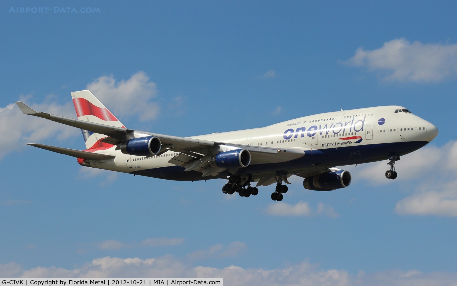 G-CIVK, 1997 Boeing 747-436 C/N 25818, British Airways One World 747-400