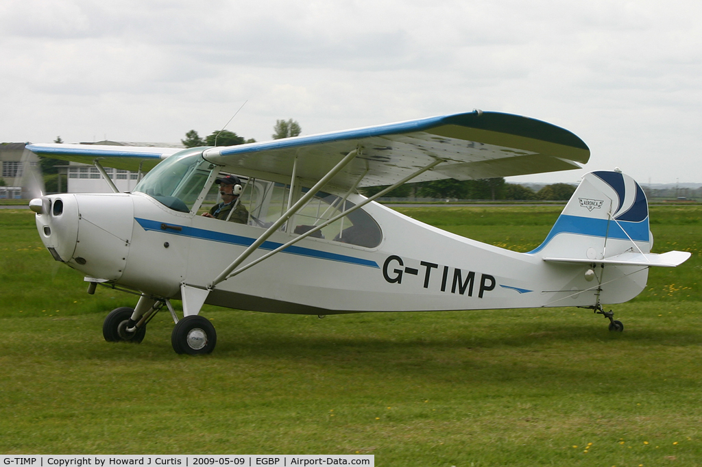 G-TIMP, 1946 Aeronca 7BCM C/N 7AC-3392, At the Great Vintage Flying Weekend. Privately owned.