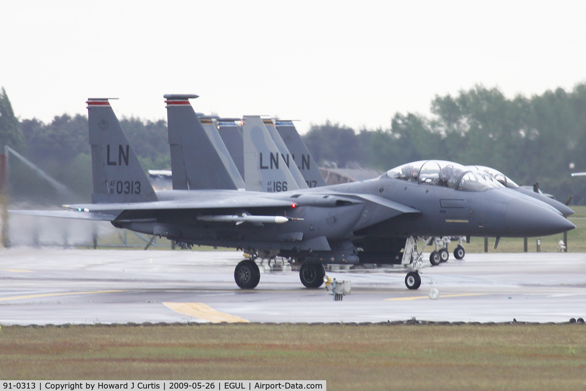91-0313, 1991 McDonnell Douglas F-15E Strike Eagle C/N 1220/E178, Operated by 494th FS/48th FW, USAFE.