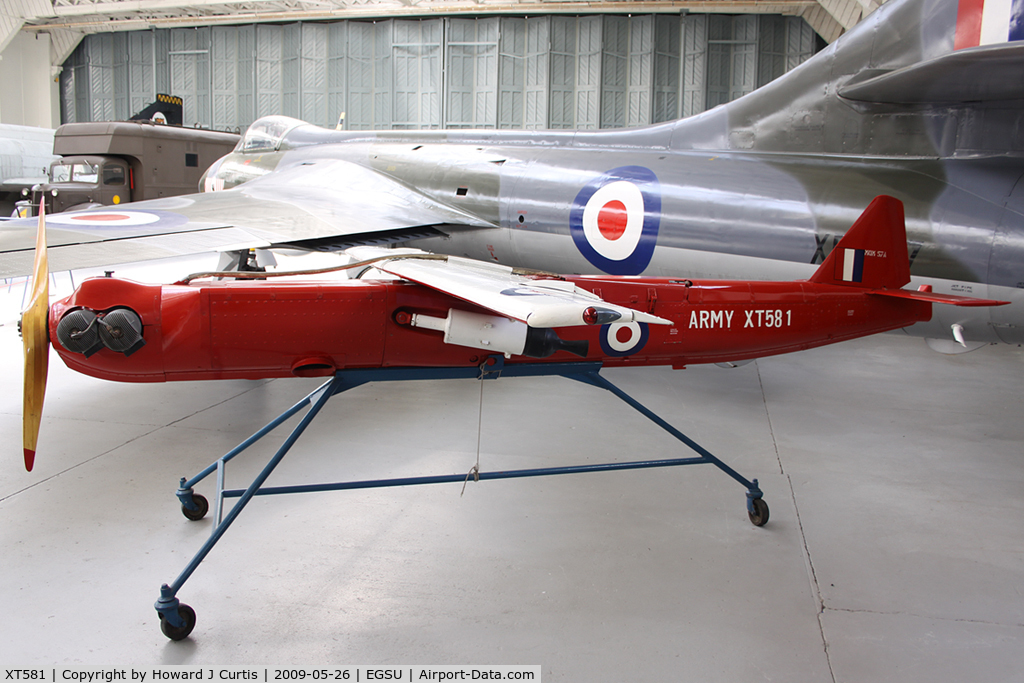 XT581, Northrop MQM-57A Shelduck D1 C/N Not found XT581, On display at the Imperial War Museum.