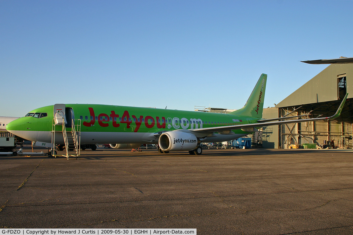 G-FDZO, 2007 Boeing 737-8K5 C/N 34691, An early morning rollout from the spray shop in Jet4You.com titles. To be CN-RPF.