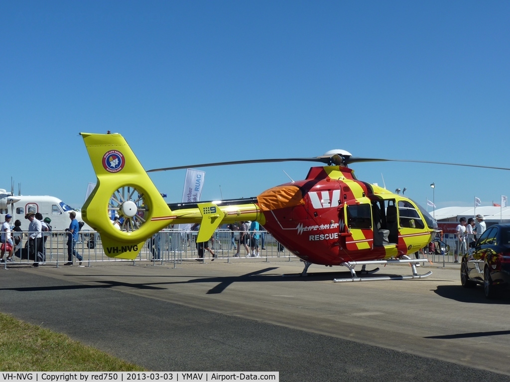 VH-NVG, 2004 Eurocopter EC-135P-2 C/N 0331, VH-NVG at the 2013 Australian International Airshow at Avalon