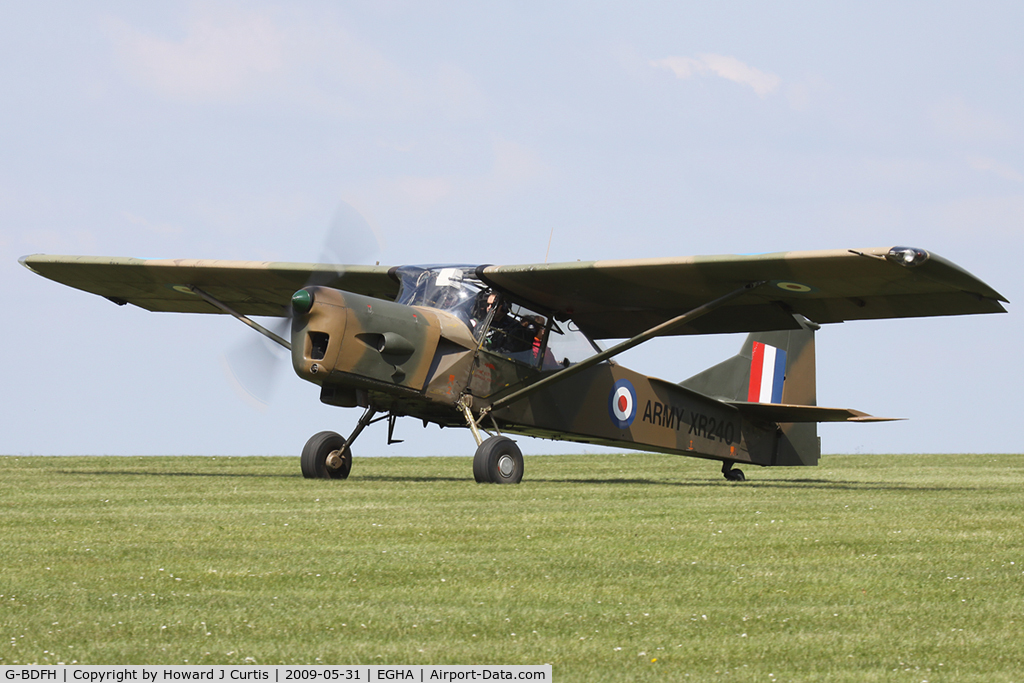 G-BDFH, 1962 Auster AOP.9 C/N B5/10/177, Privately owned. Painted as XR240.