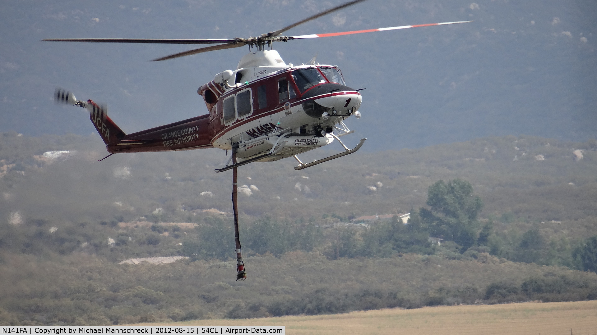 N141FA, 2008 Bell 412EP C/N 36484, orange county Fire authority