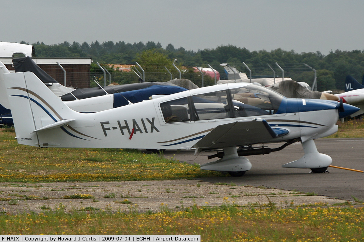 F-HAIX, 2006 Robin DR-400-180 Regent C/N 2609, Built by APEX Aircraft. Privately owned.