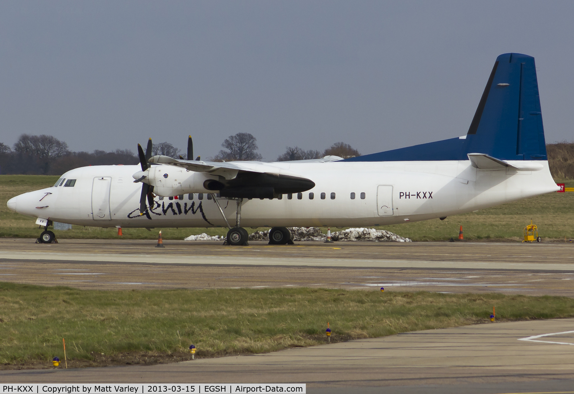 PH-KXX, 1992 Fokker 50 C/N 20262, Sat on stand.