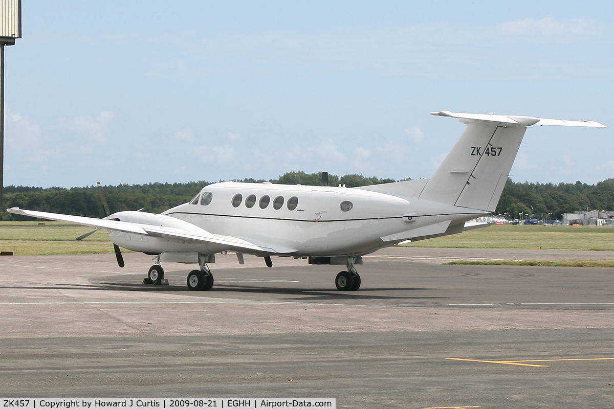 ZK457, 1980 Beech B200 King Air King Air C/N BB-684, A rather rare UK military visitor.