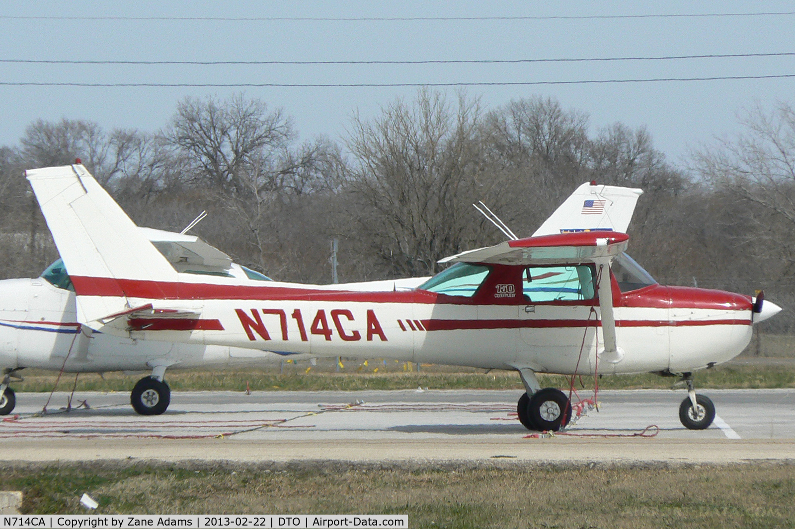 N714CA, 1976 Cessna 150M C/N 15079063, At the Denton Municipal Airport