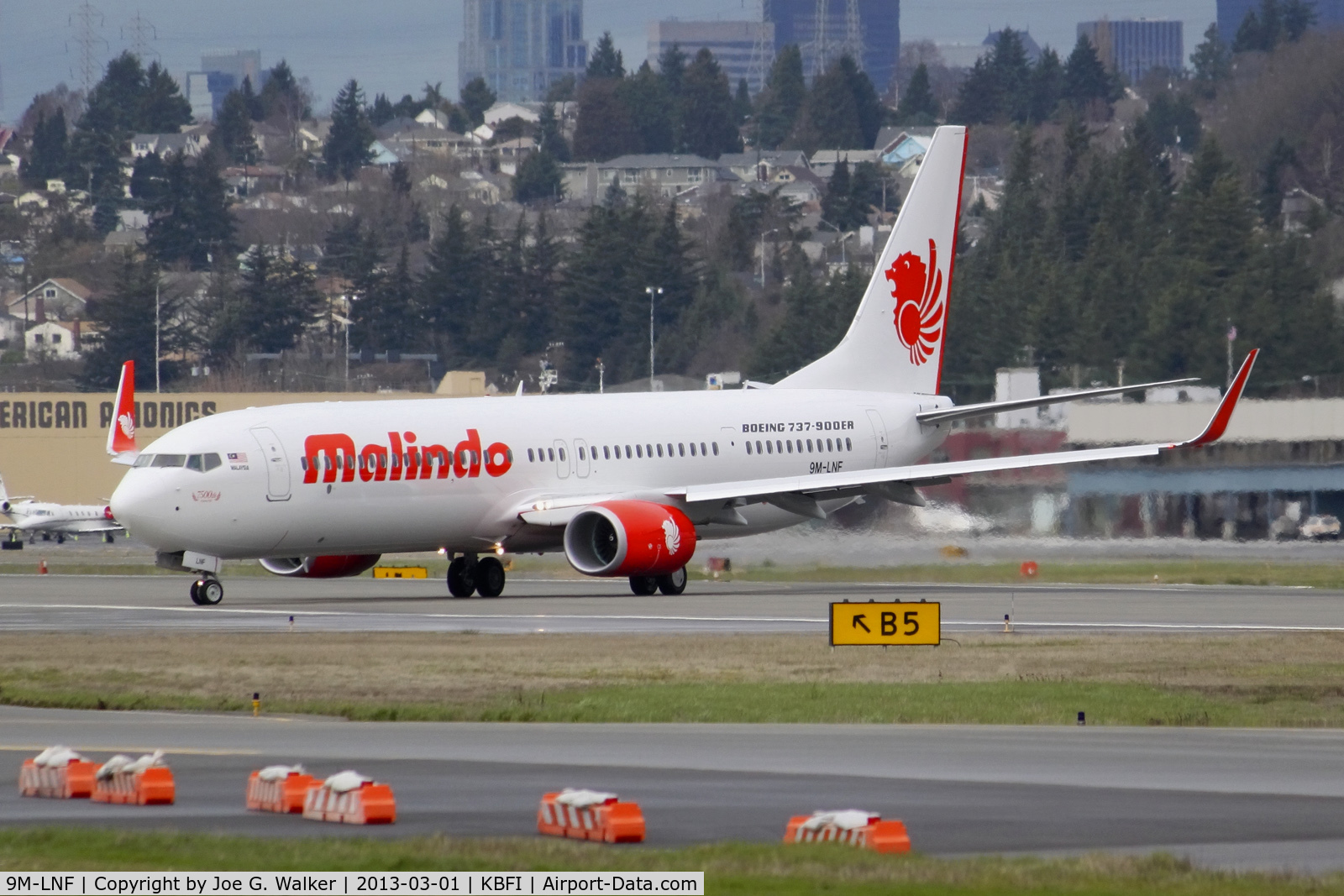 9M-LNF, 2013 Boeing 737-9GP/ER C/N 38687, First 737-900 for Malindo Air which is also the 7500th 737 aircraft built.