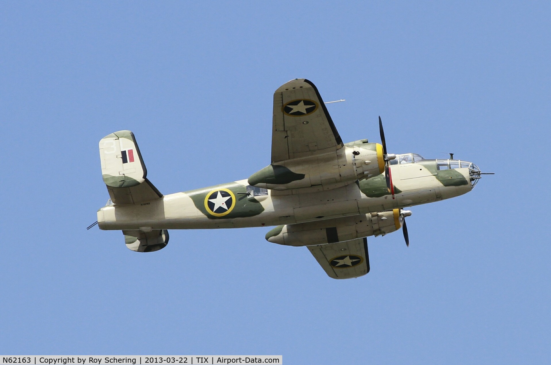 N62163, 1944 North American B-25J Mitchell Mitchell C/N 108-47451, B-25J at Tico Airshow