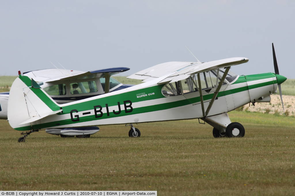 G-BIJB, 1980 Piper PA-18-150 Super Cub C/N 18-8009001, Privately owned.