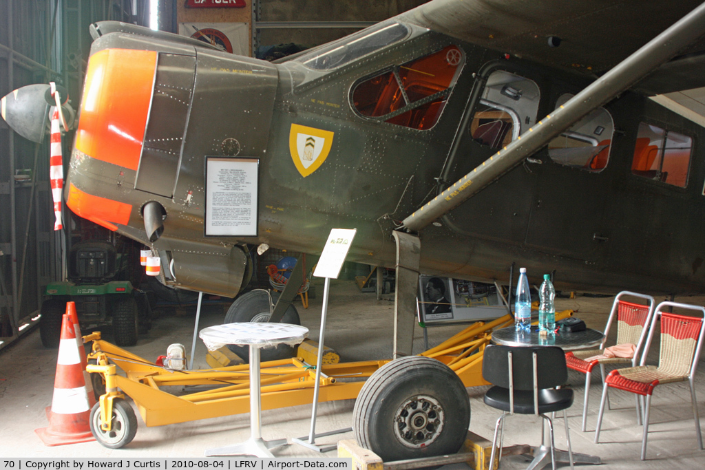 70, Max Holste MH.1521M Broussard C/N 70, Coded 10-KE. Preserved with the Ailes Anciennes Armorique.