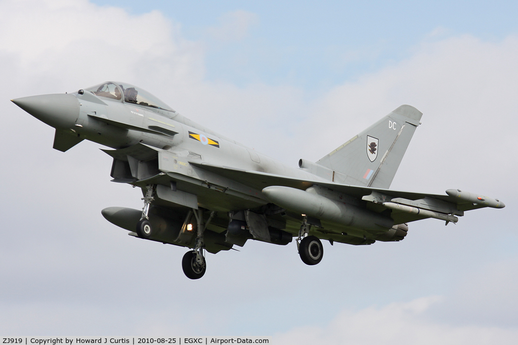 ZJ919, 2006 Eurofighter EF-2000 Typhoon FGR4 C/N 0064/BS010, DC/11 Squadron.