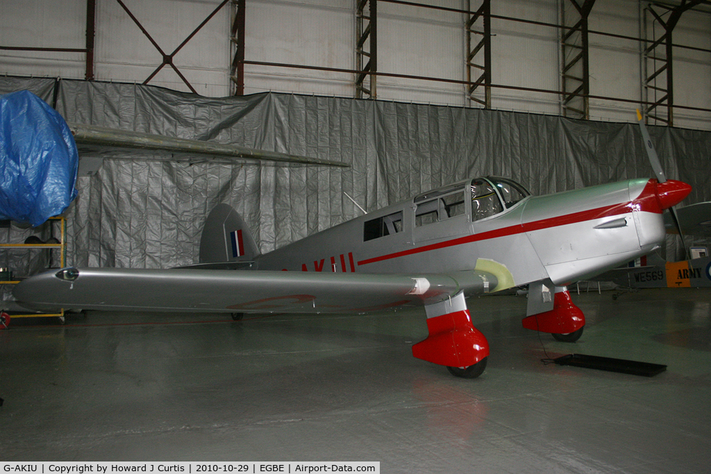 G-AKIU, 1948 Percival P-44 Proctor 5 C/N AE129, Preserved at AIRBASE.
