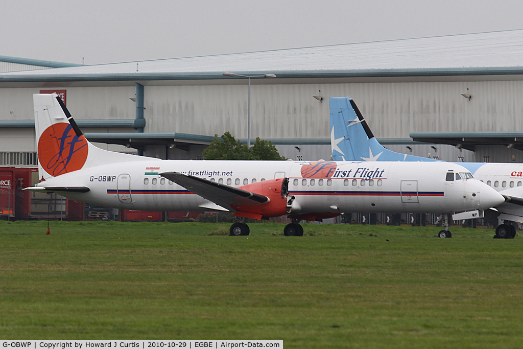 G-OBWP, 1992 British Aerospace ATP C/N 2051, First Flight colours, in store.
