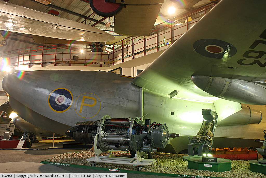 TG263, 1947 Saunders-Roe SR.A.1 C/N G-12-1, Preserved at the Solent Sky Museum, Southampton.