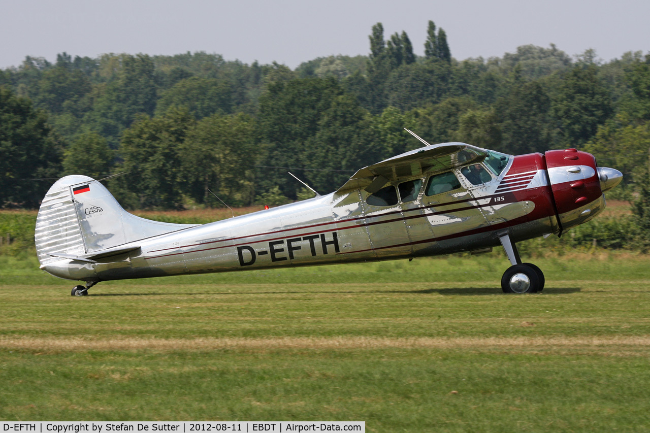 D-EFTH, 1953 Cessna 195B Businessliner C/N 16087, Schaffen Fly In 2012.
