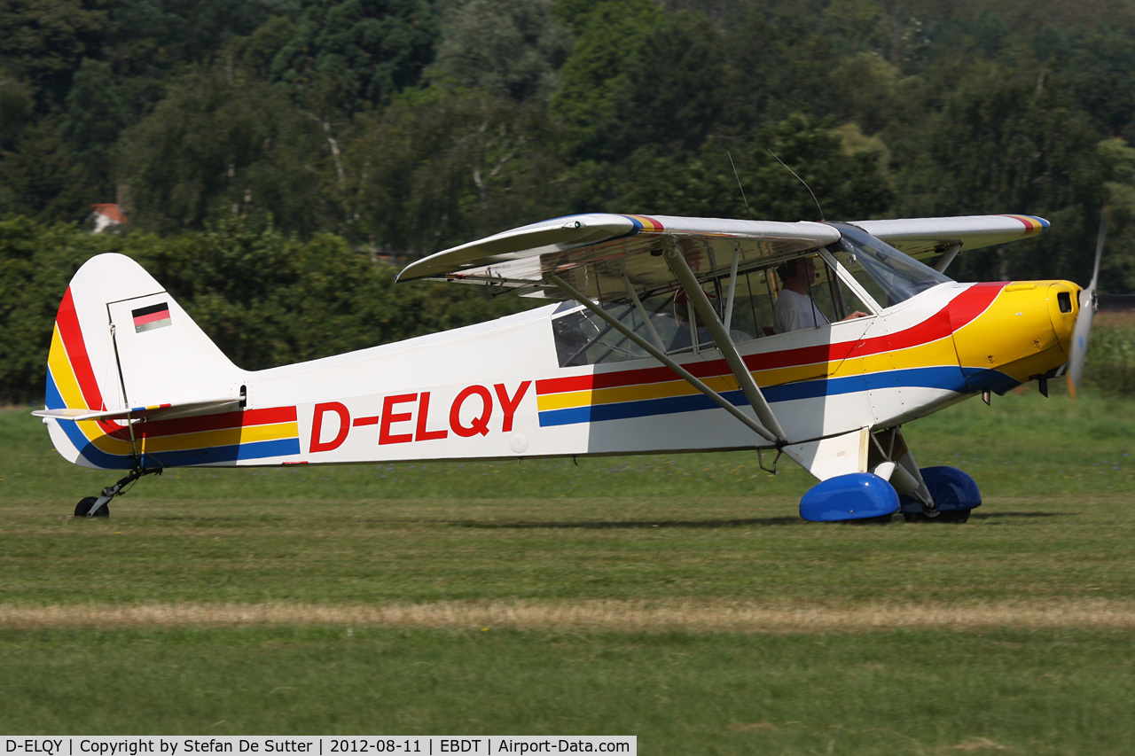 D-ELQY, Piper PA-19 Super Cub C/N 18-3083, Schaffen Fly In 2012.