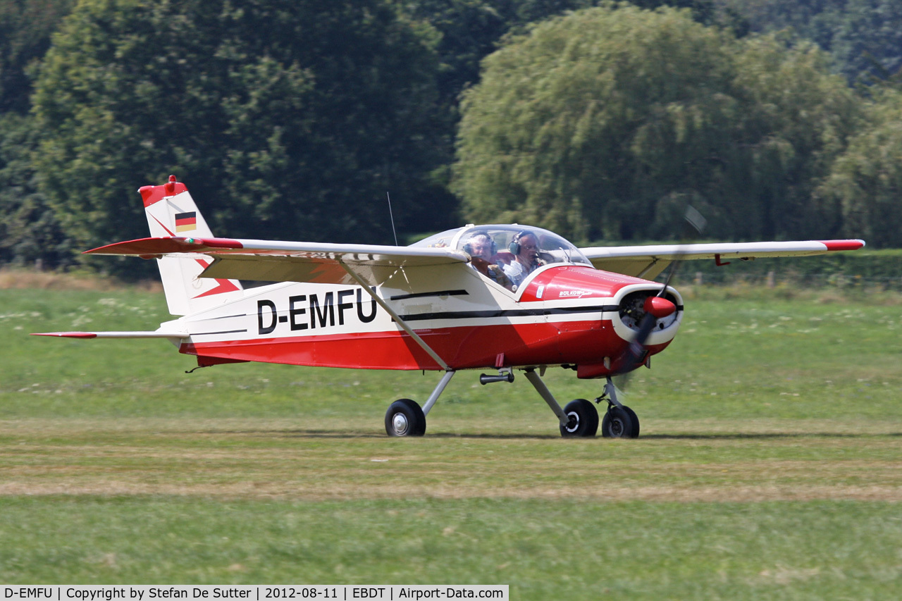D-EMFU, 1965 Bolkow Bo-208C Junior C/N 574, Schaffen Fly In 2012.