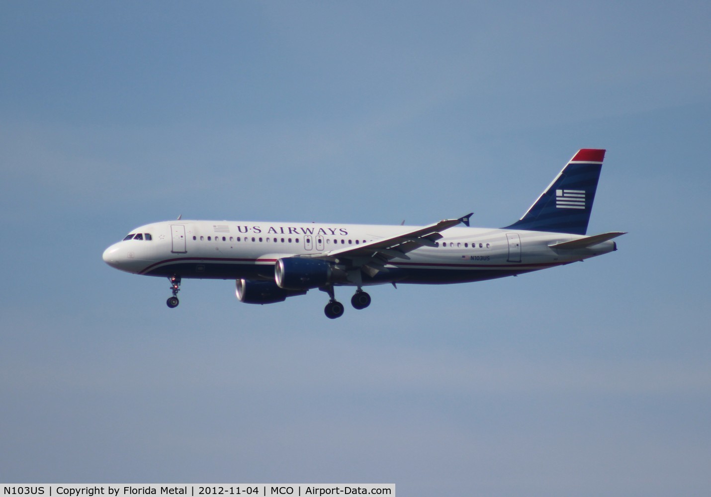 N103US, 1999 Airbus A320-214 C/N 0861, US Airways A320